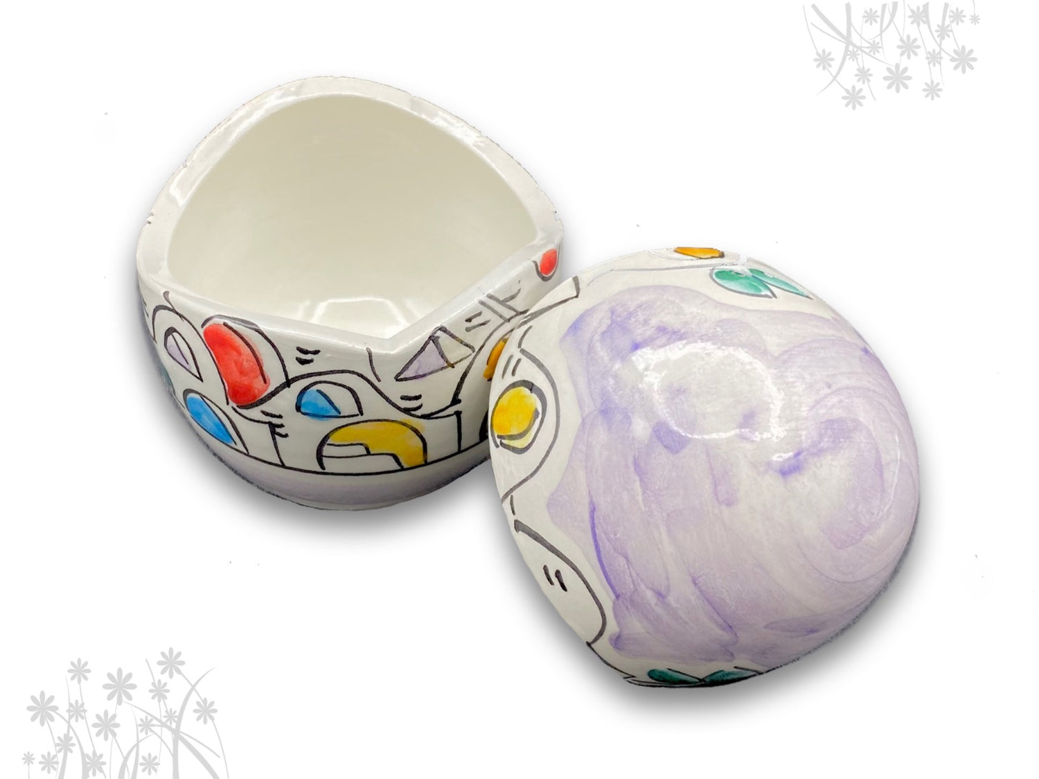 Uovo di Pasqua Contenitore in ceramica di Vietri 