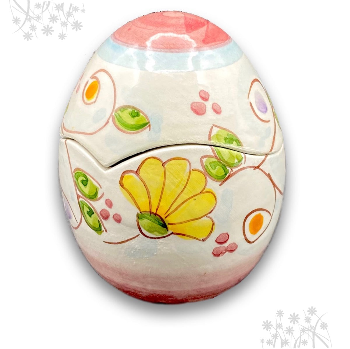 Uovo di Pasqua Contenitore in ceramica di Vietri 