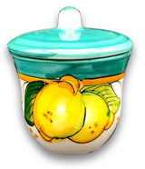 Zuccheriera svasata in ceramica di Vietri 