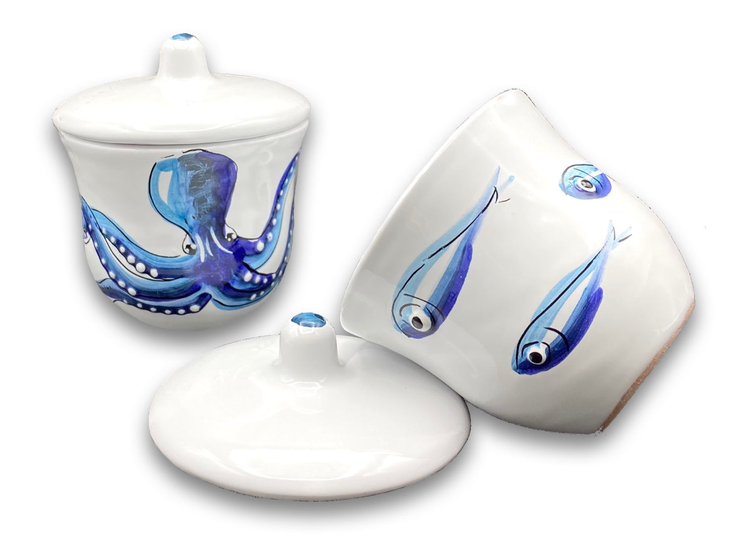 Zuccheriera Svasata in Ceramica Vietrese 